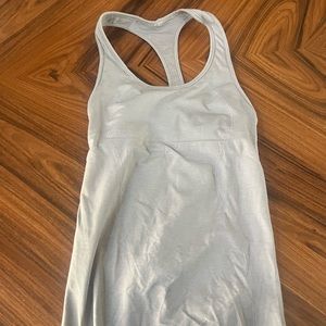 Grey lululemon racerback tank, size 2